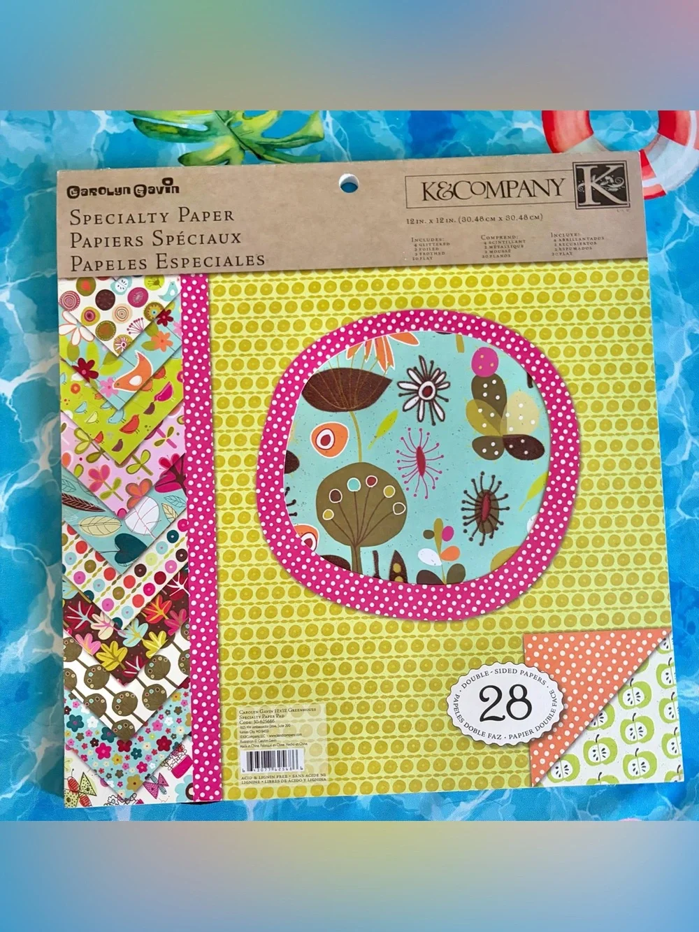 K&Company Carolyn Gavin Paper Pad, Greenhouse Style 12x12